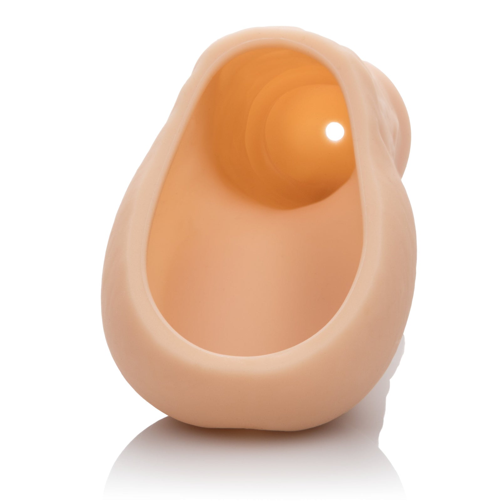 California Exotics - Packer Gear STP Hollow Packer (Beige) - Strap On with Hollow Dildo for Male (Non Vibration) Durio.sg