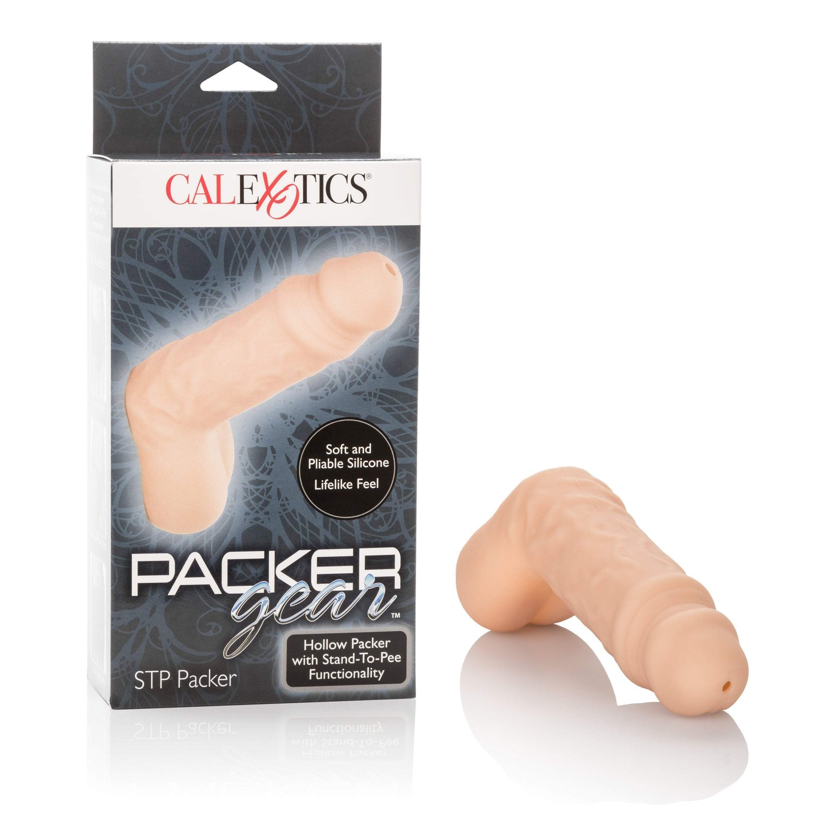 California Exotics - Packer Gear STP Hollow Packer (Beige) - Strap On with Hollow Dildo for Male (Non Vibration) Durio.sg