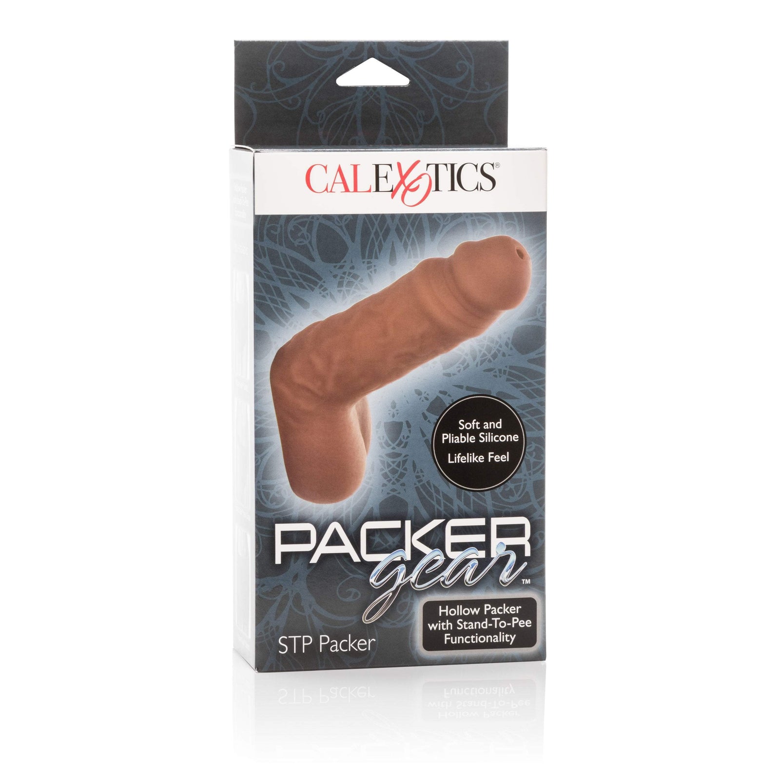 California Exotics - Packer Gear STP Hollow Packer (Brown) - Strap On with Hollow Dildo for Male (Non Vibration) Durio.sg