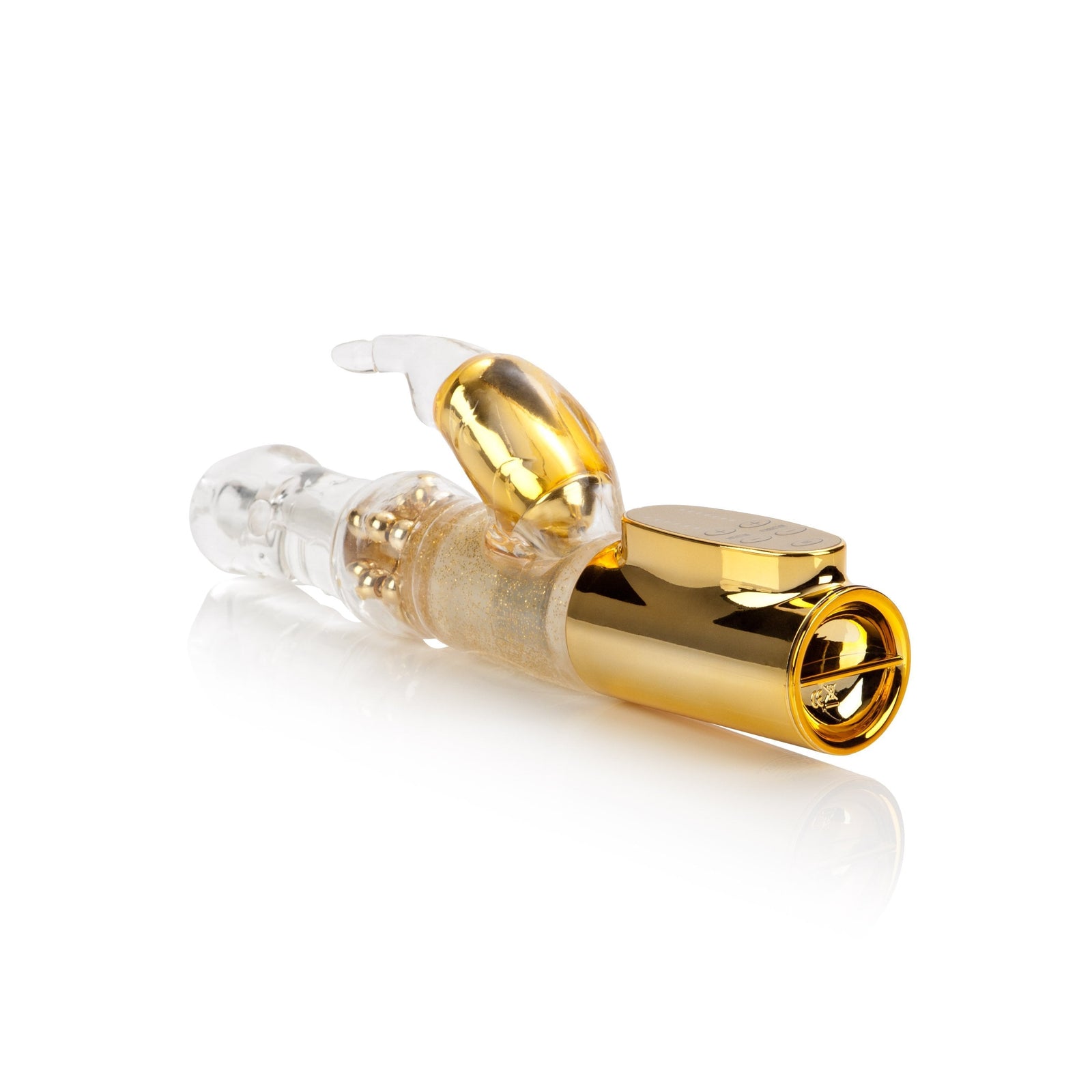California Exotics - Platinum Collection Jack Rabbit Vibrator Intermediate (Gold) - Rabbit Dildo (Vibration) Non Rechargeable Durio.sg