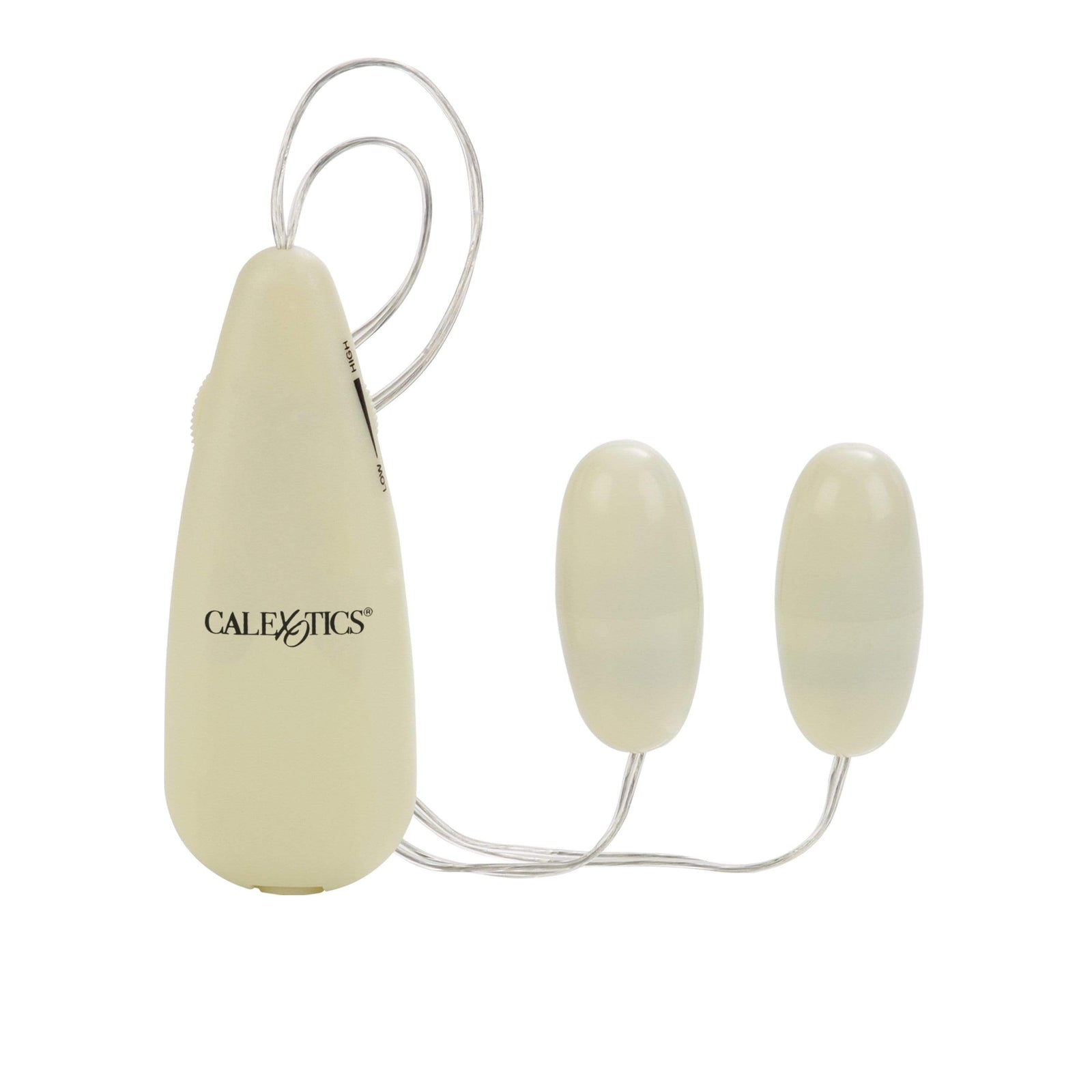 California Exotics - Pocket Exotics Glow In The Dark Double Bullets Vibrator (Green) - Wired Remote Control Egg (Vibration) Non Rechargeable Durio.sg