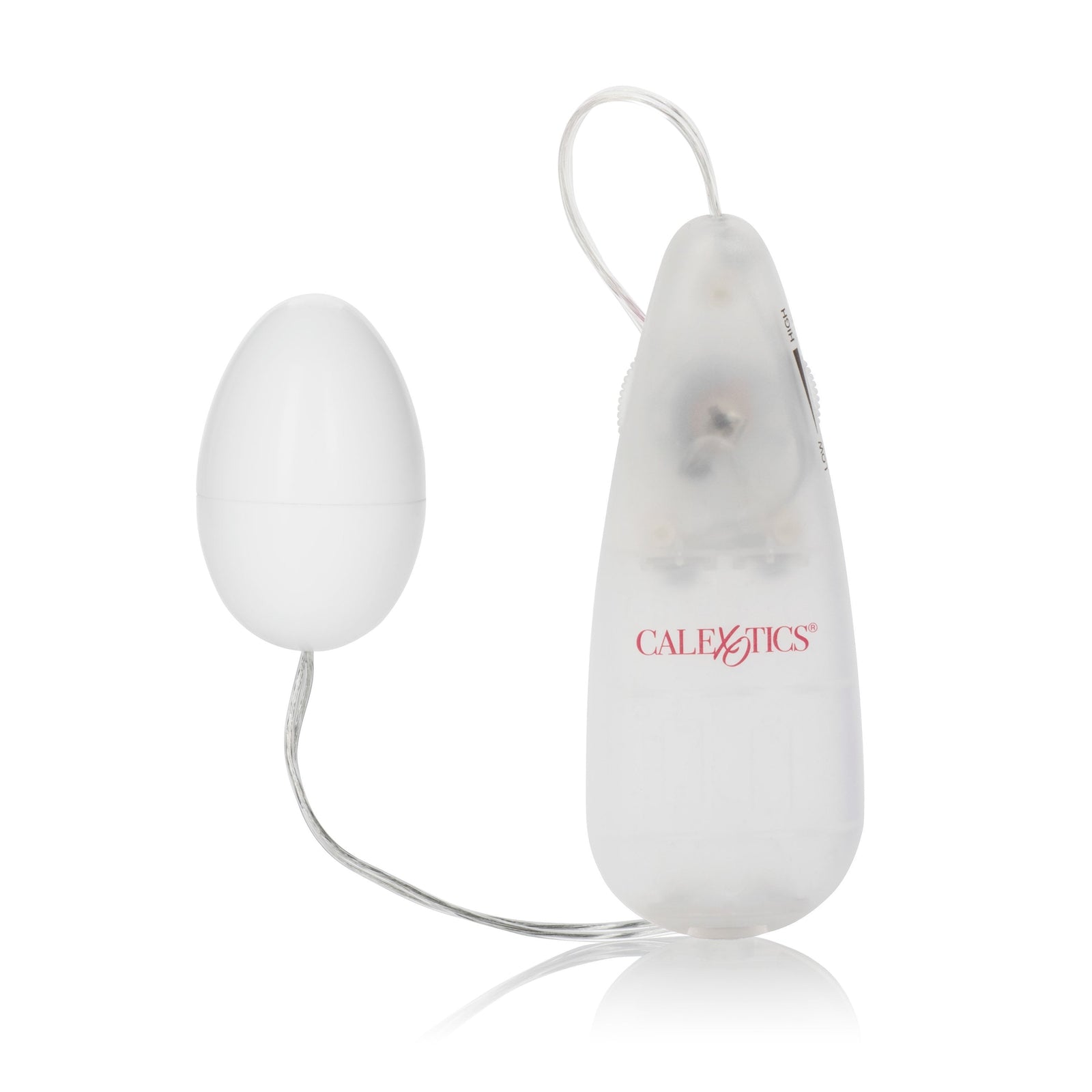 California Exotics - Pocket Exotics Vibrating Double Silver Bullet Vibrator (White) - Wired Remote Control Egg (Vibration) Non Rechargeable Durio.sg