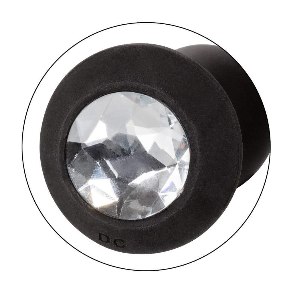 California Exotics - Power Gem Vibrating Petite Crystal Prostate Massager (Black) - Prostate Massager (Vibration) Rechargeable Durio.sg