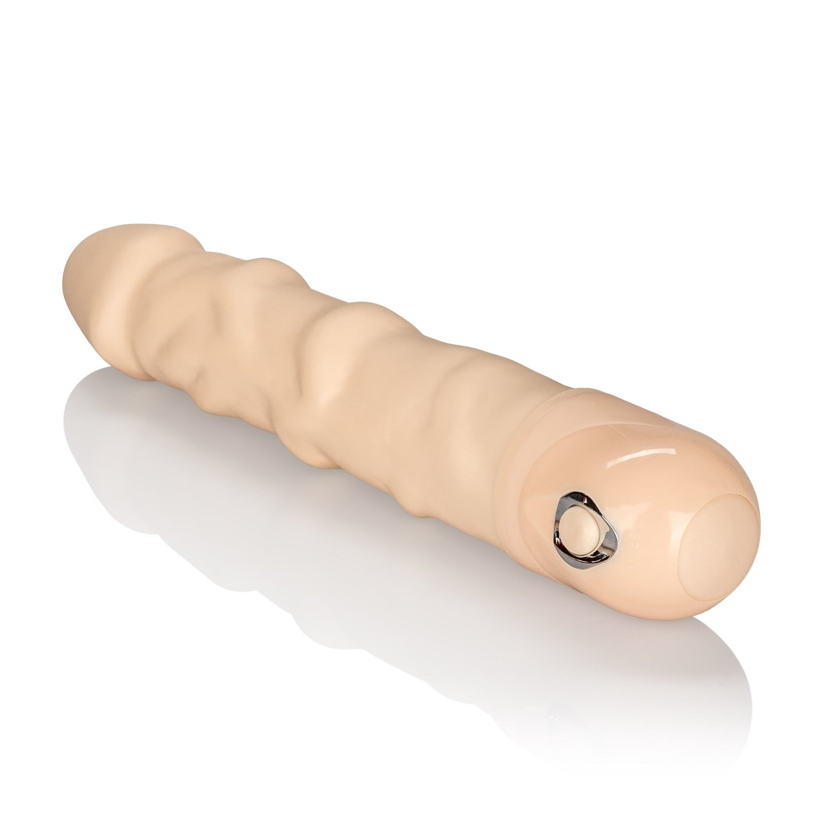 California Exotics - Power Stud Waterproof Rod Dildo Vibrator (Beige) - Realistic Dildo w/o suction cup (Vibration) Non Rechargeable Durio.sg