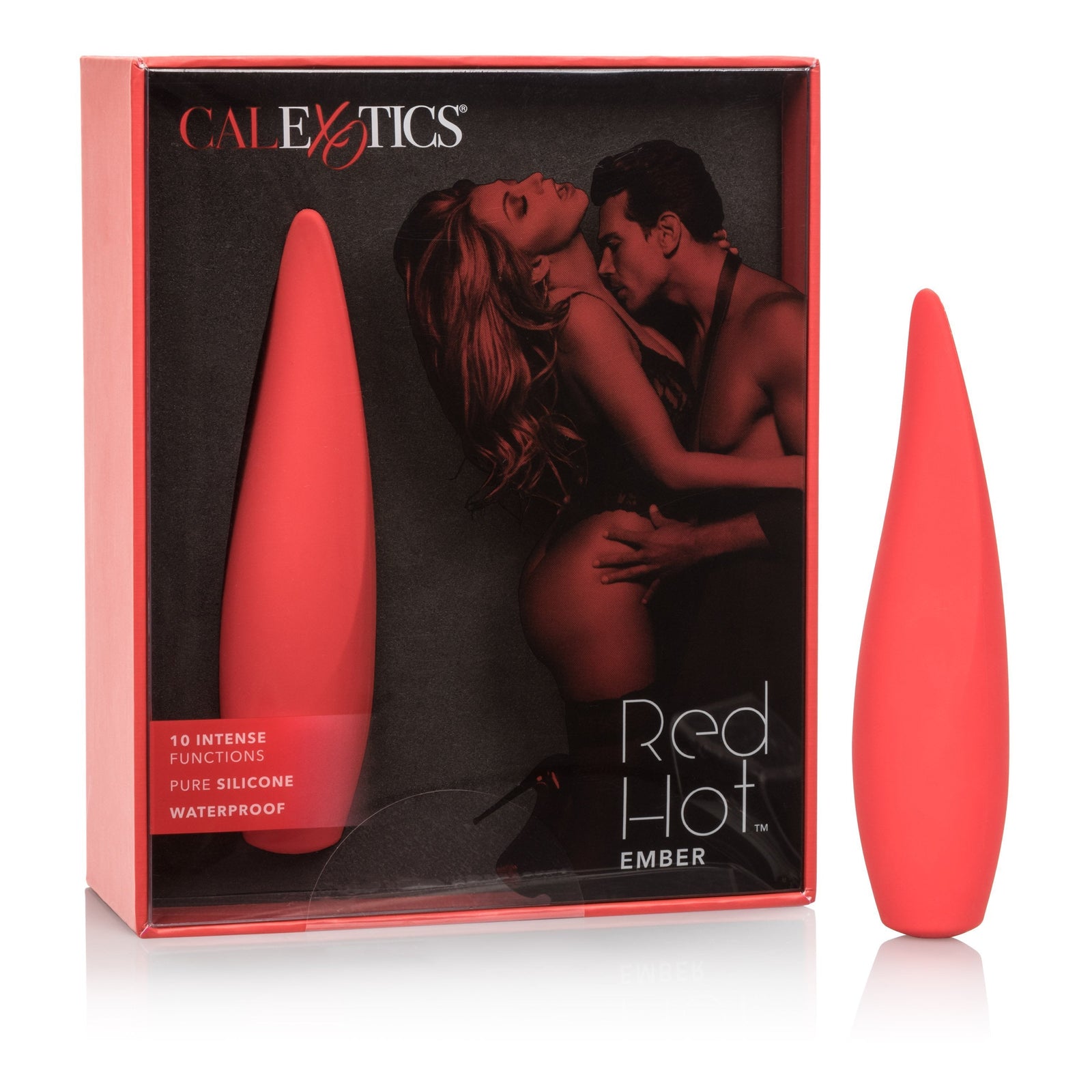 California Exotics - Red Hot Ember Rechargeable Clit Massager (Red) - Clit Massager (Vibration) Rechargeable Durio.sg