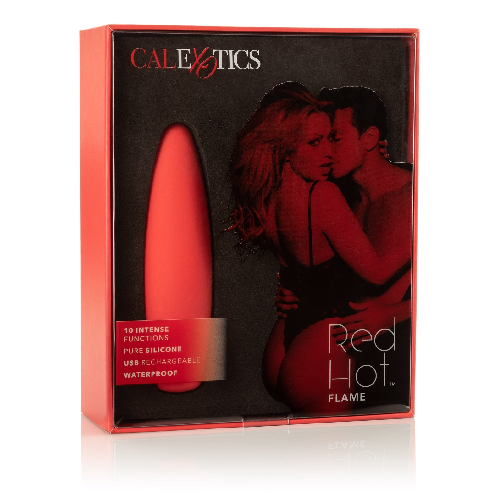 California Exotics - Red Hot Flame Rechargeable Bullet Vibrator (Red) - Bullet (Vibration) Rechargeable Durio.sg