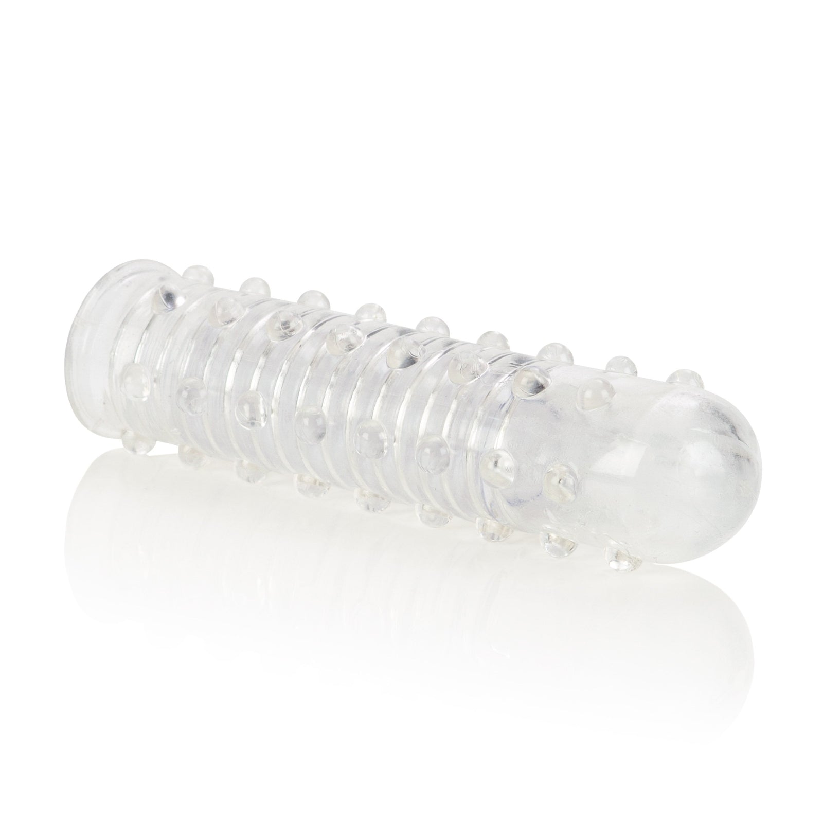California Exotics - Reversible Textured Cock Sleeve (Clear) - Cock Sleeves (Non Vibration) Durio.sg