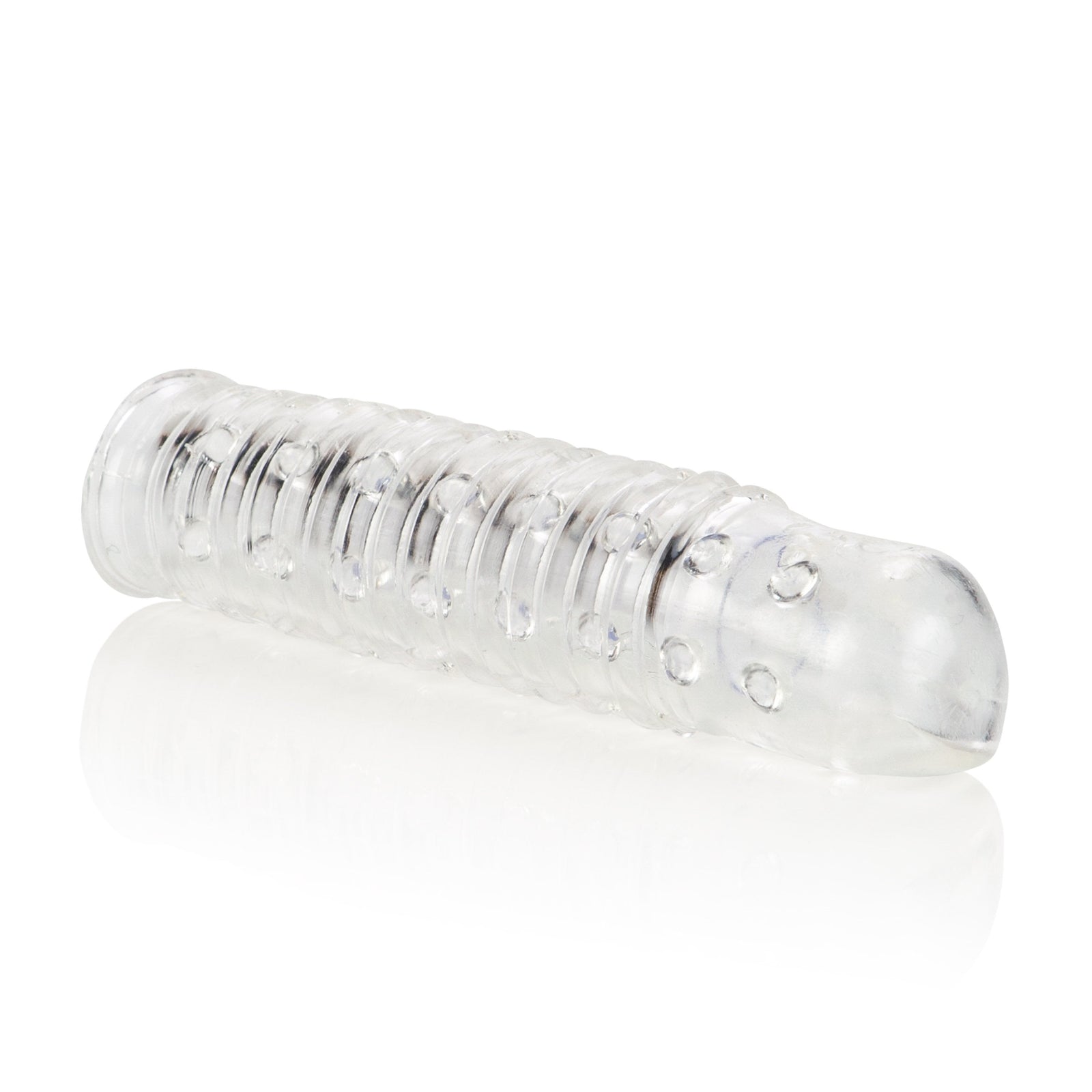 California Exotics - Reversible Textured Cock Sleeve (Clear) - Cock Sleeves (Non Vibration) Durio.sg