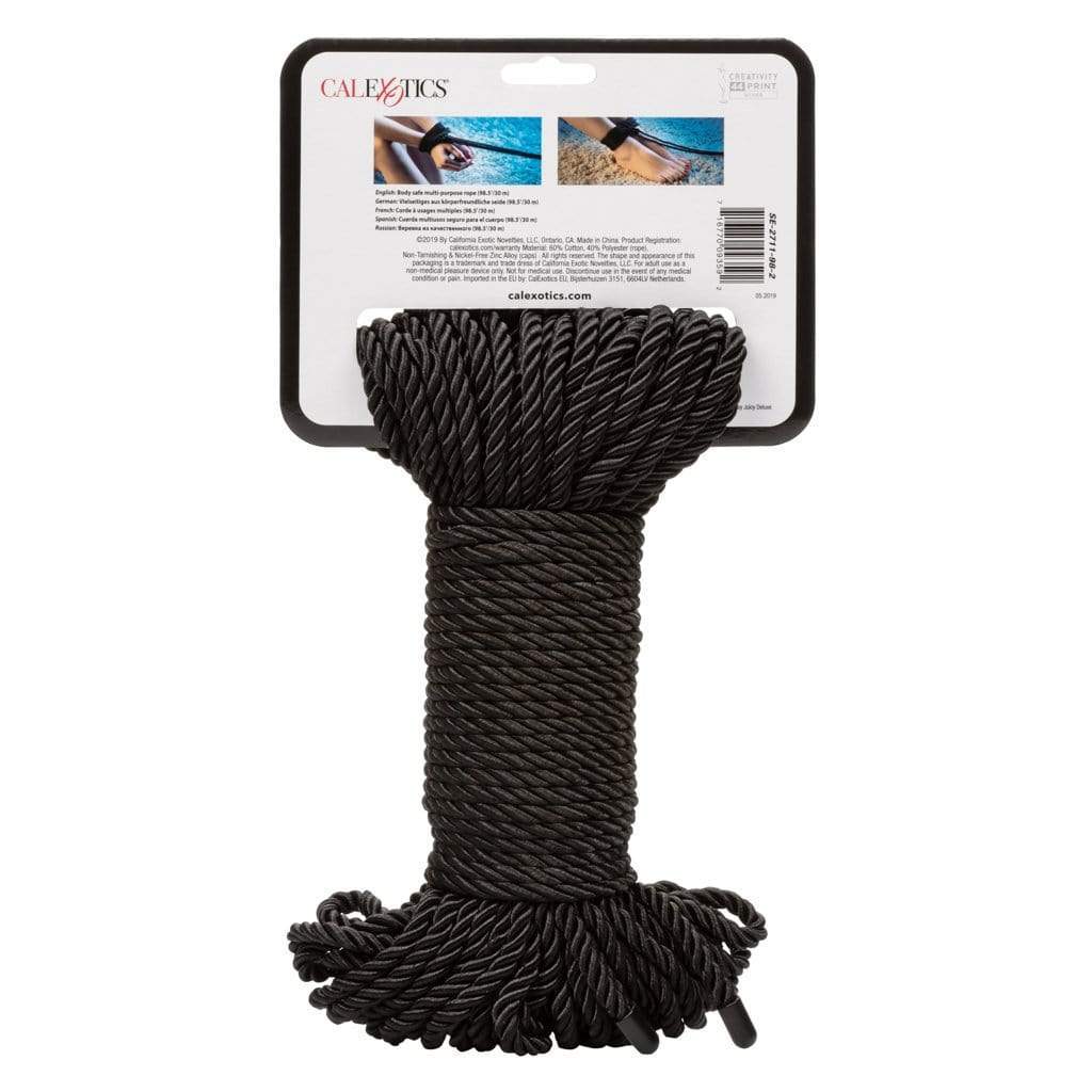 California Exotics - Scandal BDSM Rope 98ft (Black) - Rope Durio.sg