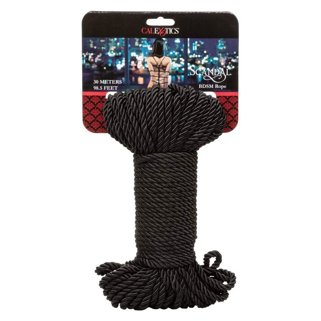 California Exotics - Scandal BDSM Rope 98ft (Black) - Rope Durio.sg