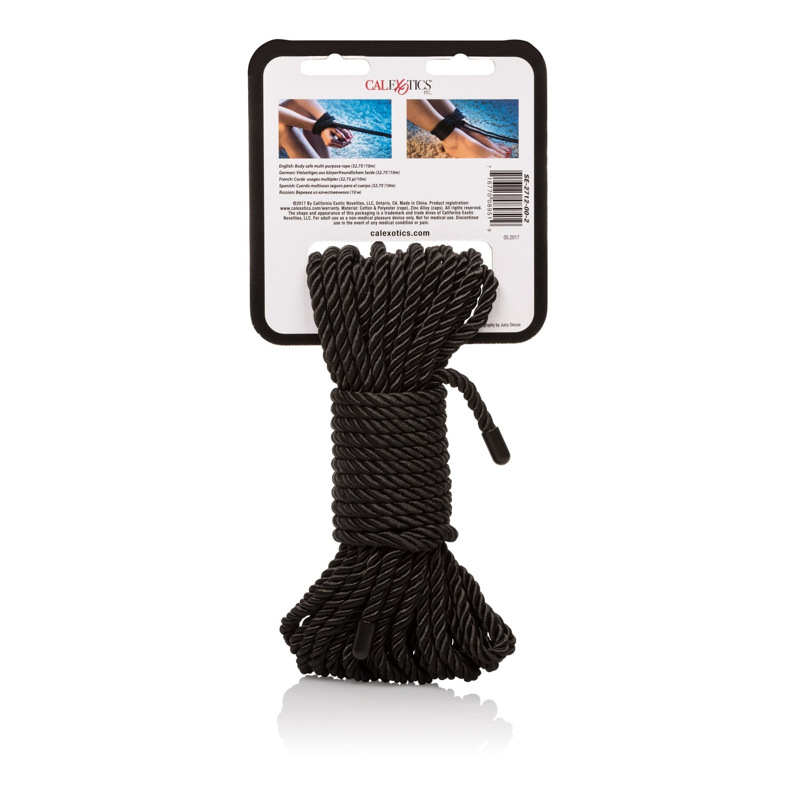 California Exotics - Scandal BDSM Rope (Black) - Rope Durio.sg