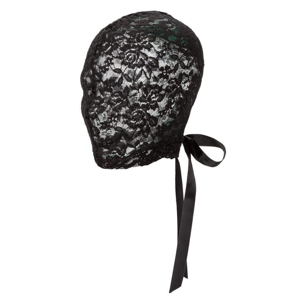 California Exotics - Scandal Corset Lace Hood (Black) - Mask (Non blinded) Durio.sg
