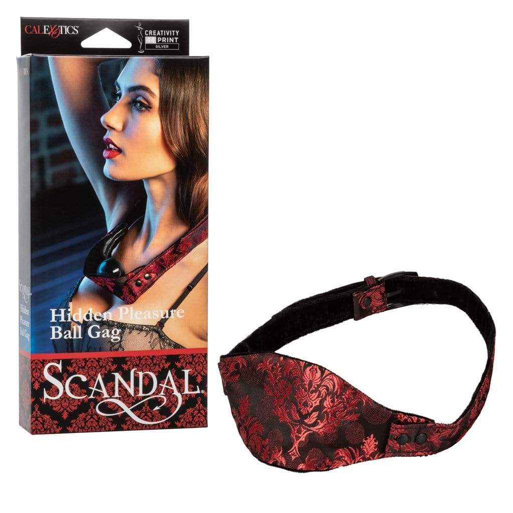 California Exotics - Scandal Hidden Pleasure Ball Gag (Red) - Ball Gag Durio.sg