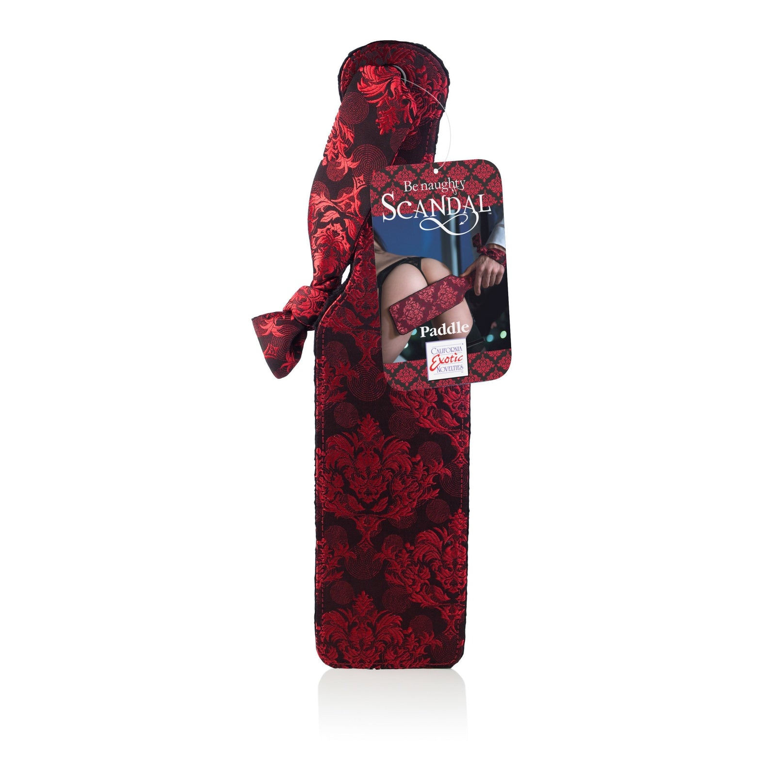 California Exotics - Scandal Paddle with Tag (Red) - Paddle Durio.sg