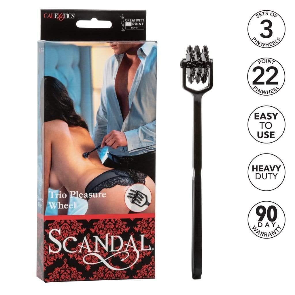California Exotics - Scandal Trio BDSM Pleasure Wheel (Black) - BDSM (Others) Durio.sg