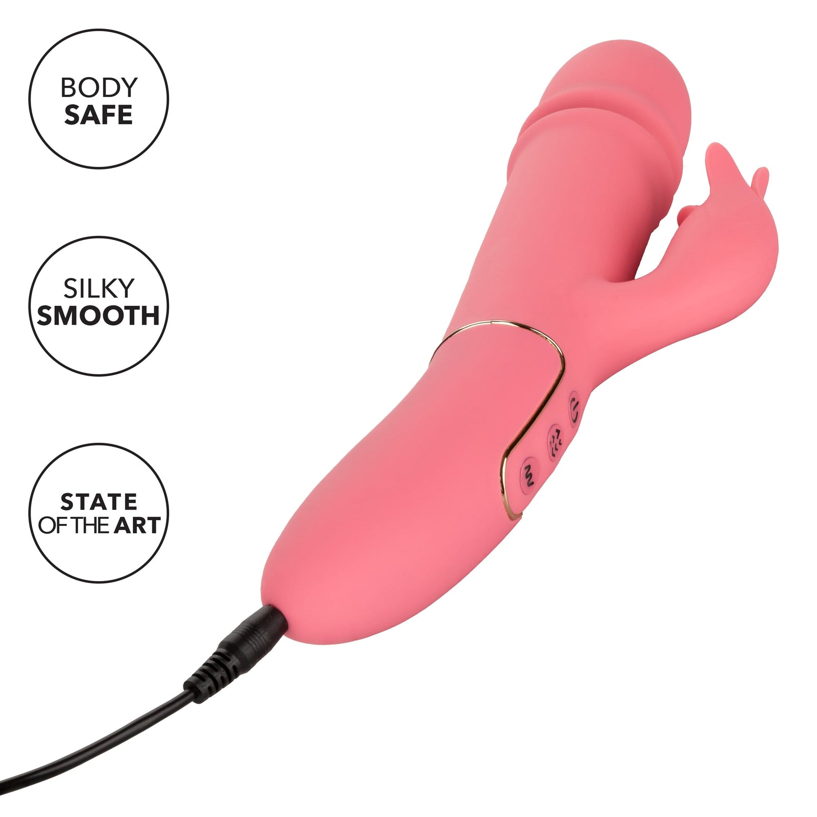 California Exotics - Shameless Tease Rabbit Vibrator (Pink) - Rabbit Dildo (Vibration) Rechargeable Durio.sg