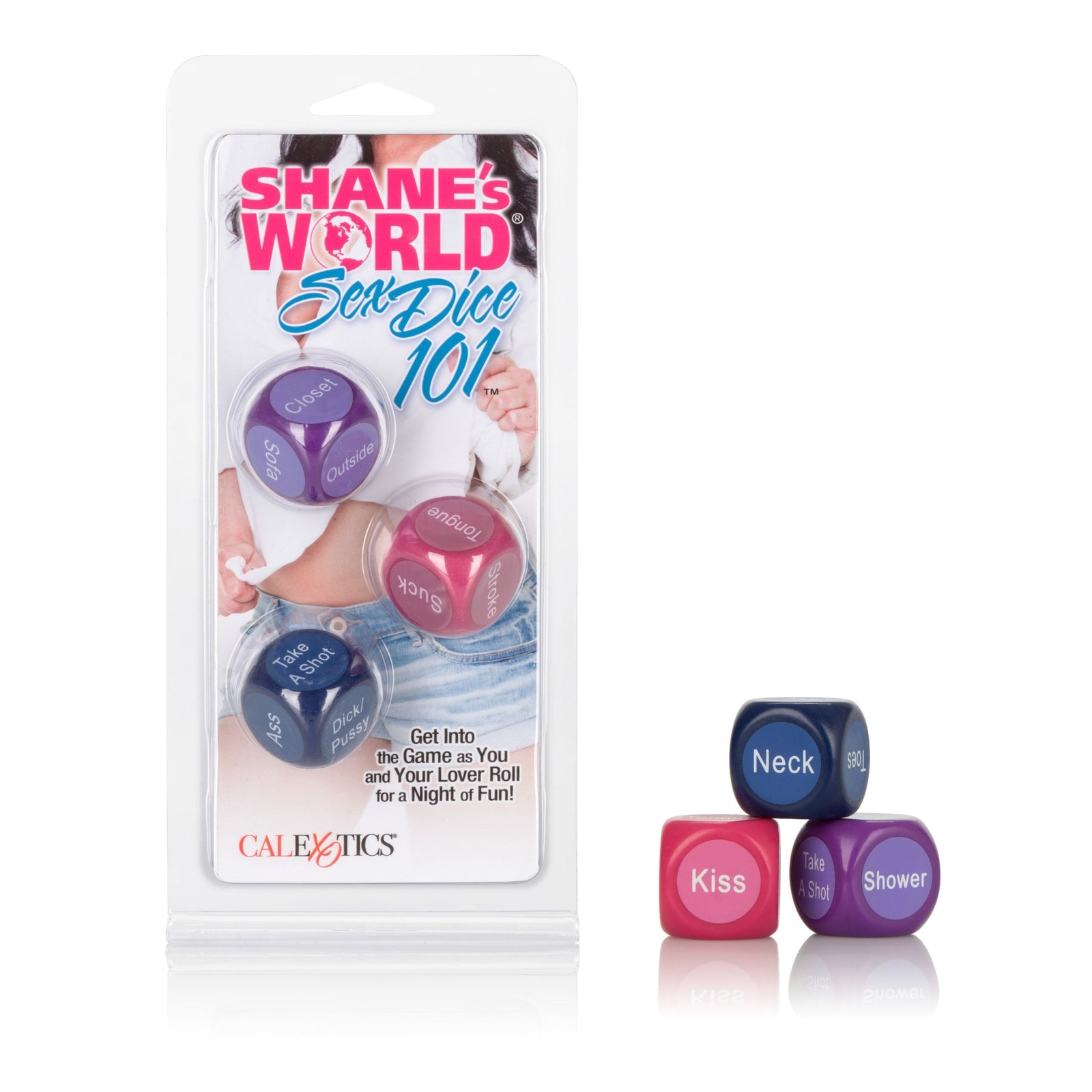 California Exotics - Shane's World Sex Dice 101 (Multi Colour) - Games Durio.sg