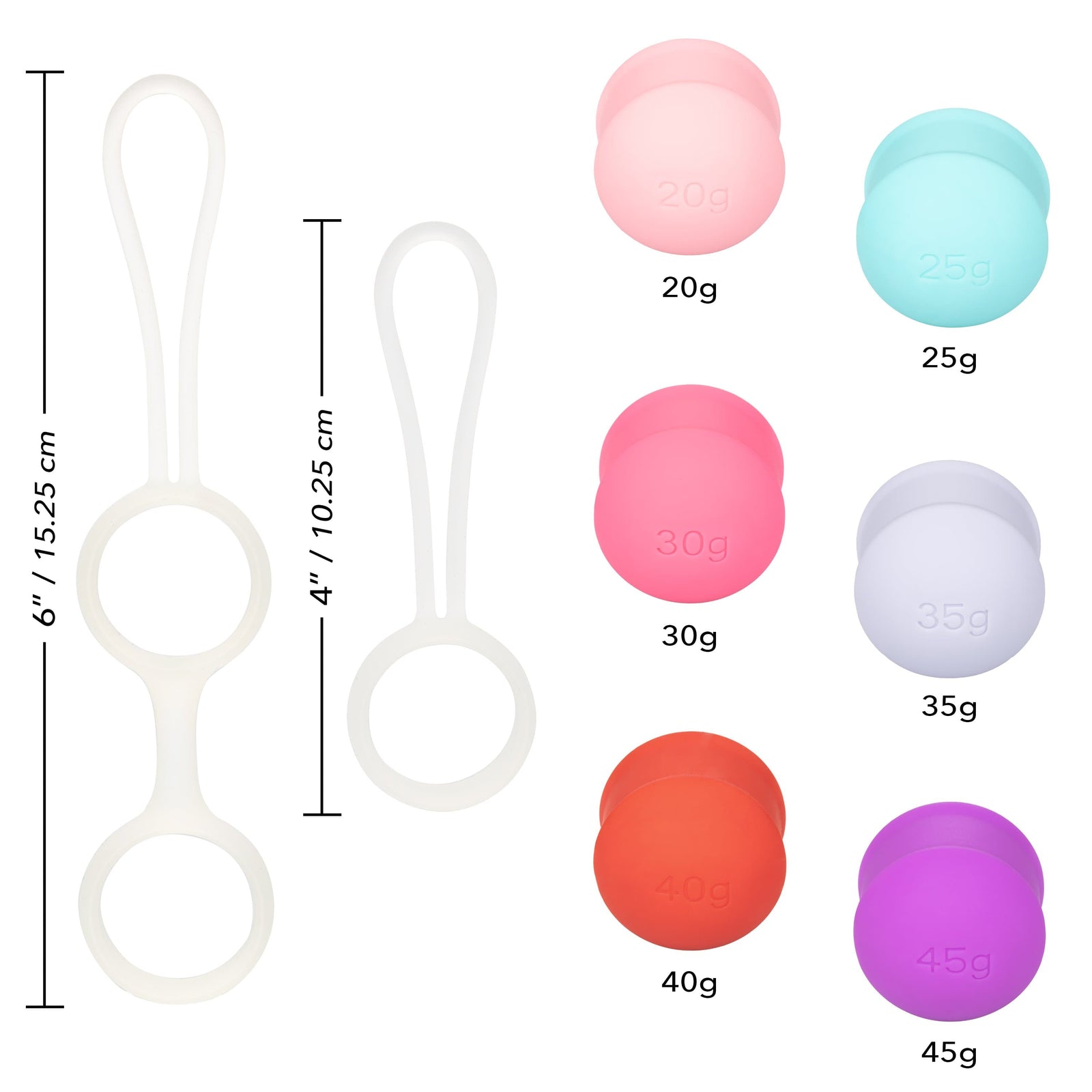 California Exotics - Sheology Interchangeable Weighted Kegel Set (Multi Colour) - Kegel Balls (Non Vibration) Durio.sg