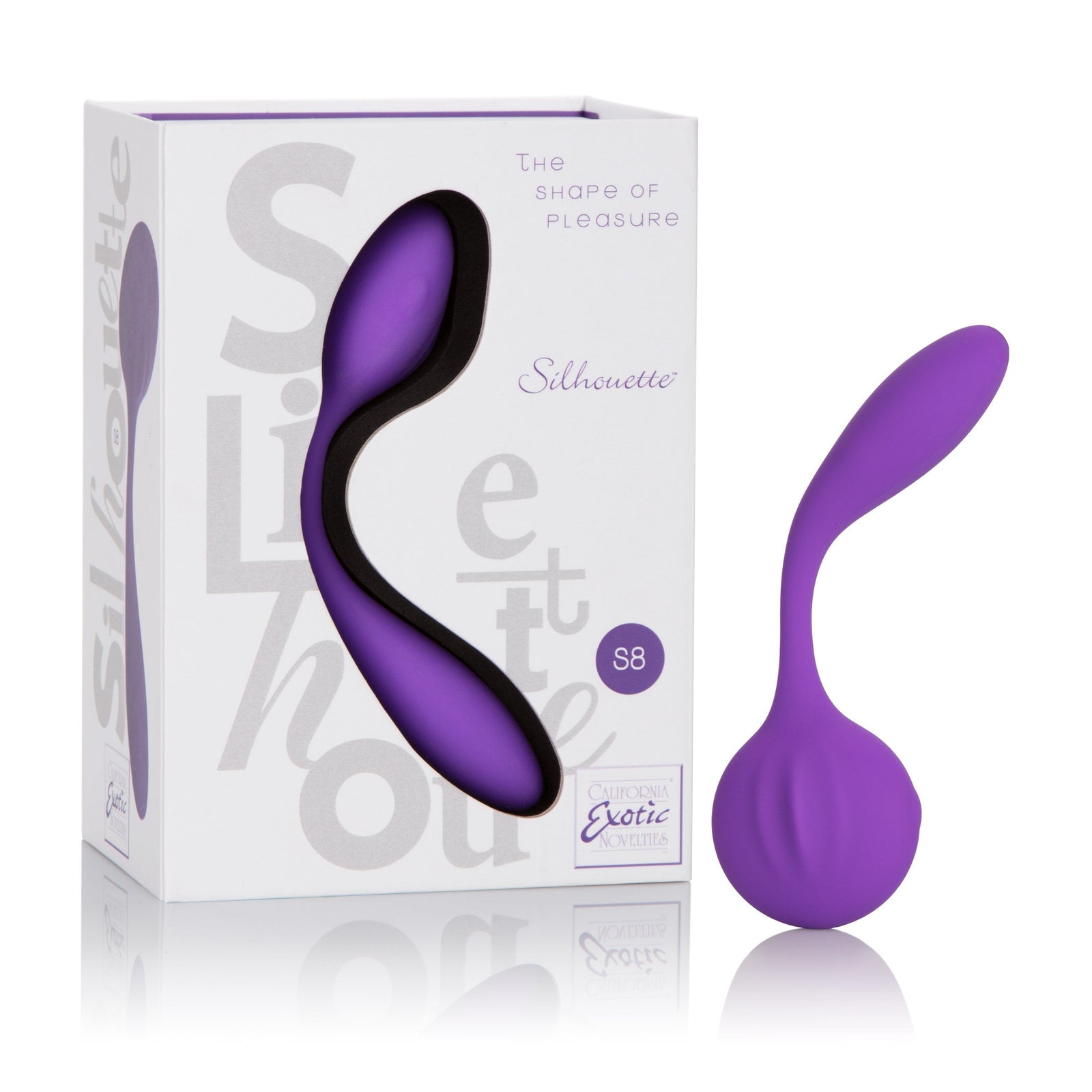 California Exotics - Silhouette S8 Rechargeable G Spot Vibrator (Purple) - G Spot Dildo (Vibration) Rechargeable Durio.sg