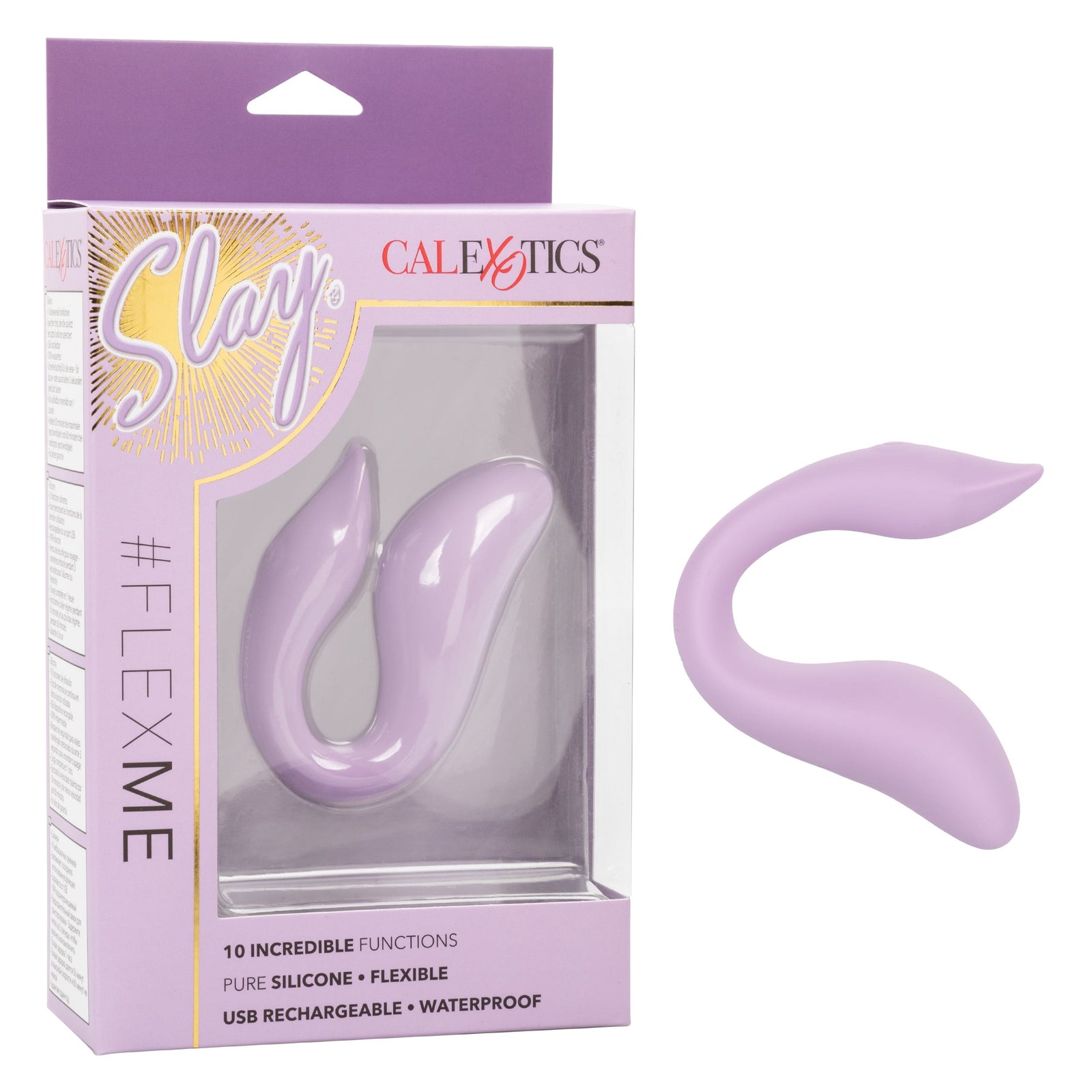 California Exotics - Slay FlexMe Flexible Vibrator (Purple) - G Spot Dildo (Vibration) Rechargeable Durio.sg