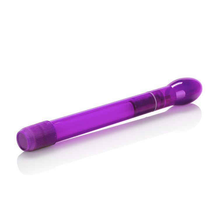 California Exotics - Slender Tulip Wand Slimline Vibrator (Purple) - Non Realistic Dildo w/o suction cup (Vibration) Non Rechargeable Durio.sg