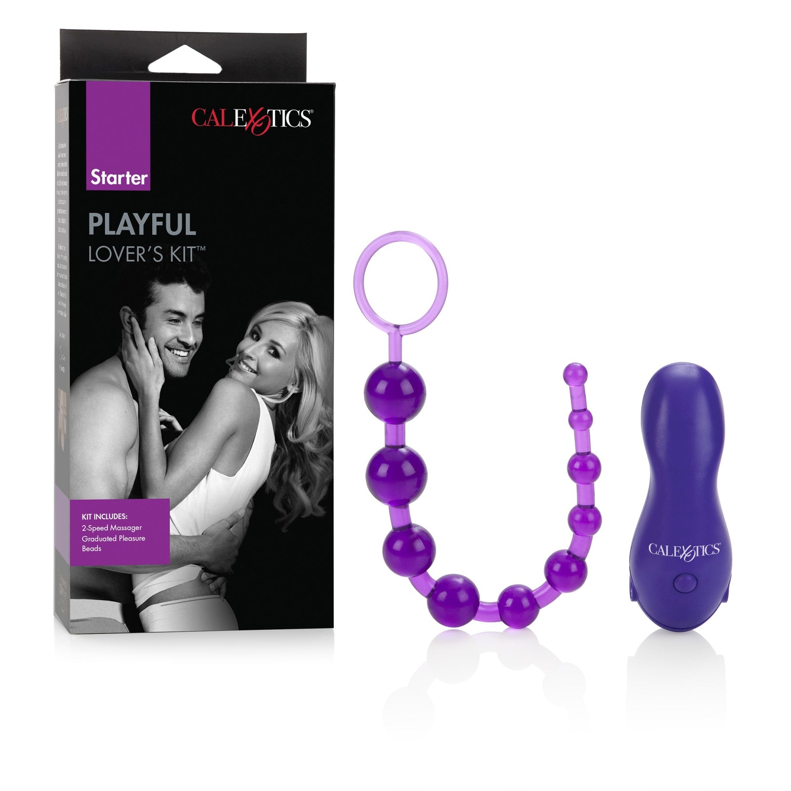 California Exotics - Starter Playful Lover's Kit (Purple) - Clit Massager (Vibration) Non Rechargeable Durio.sg