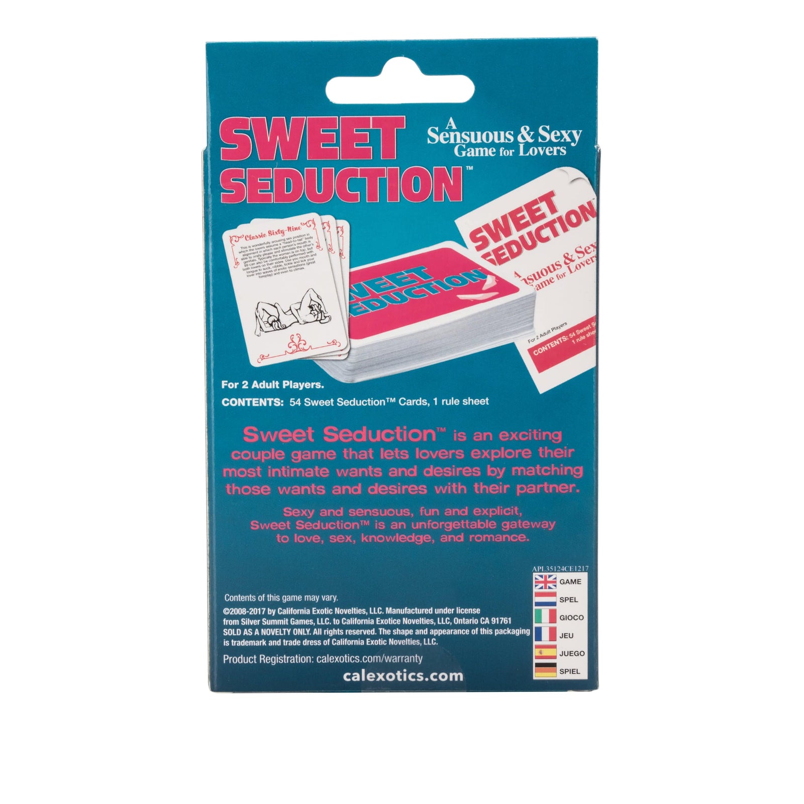 California Exotics - Sweet Seduction Sexy Couple's Card Game - Games Durio.sg