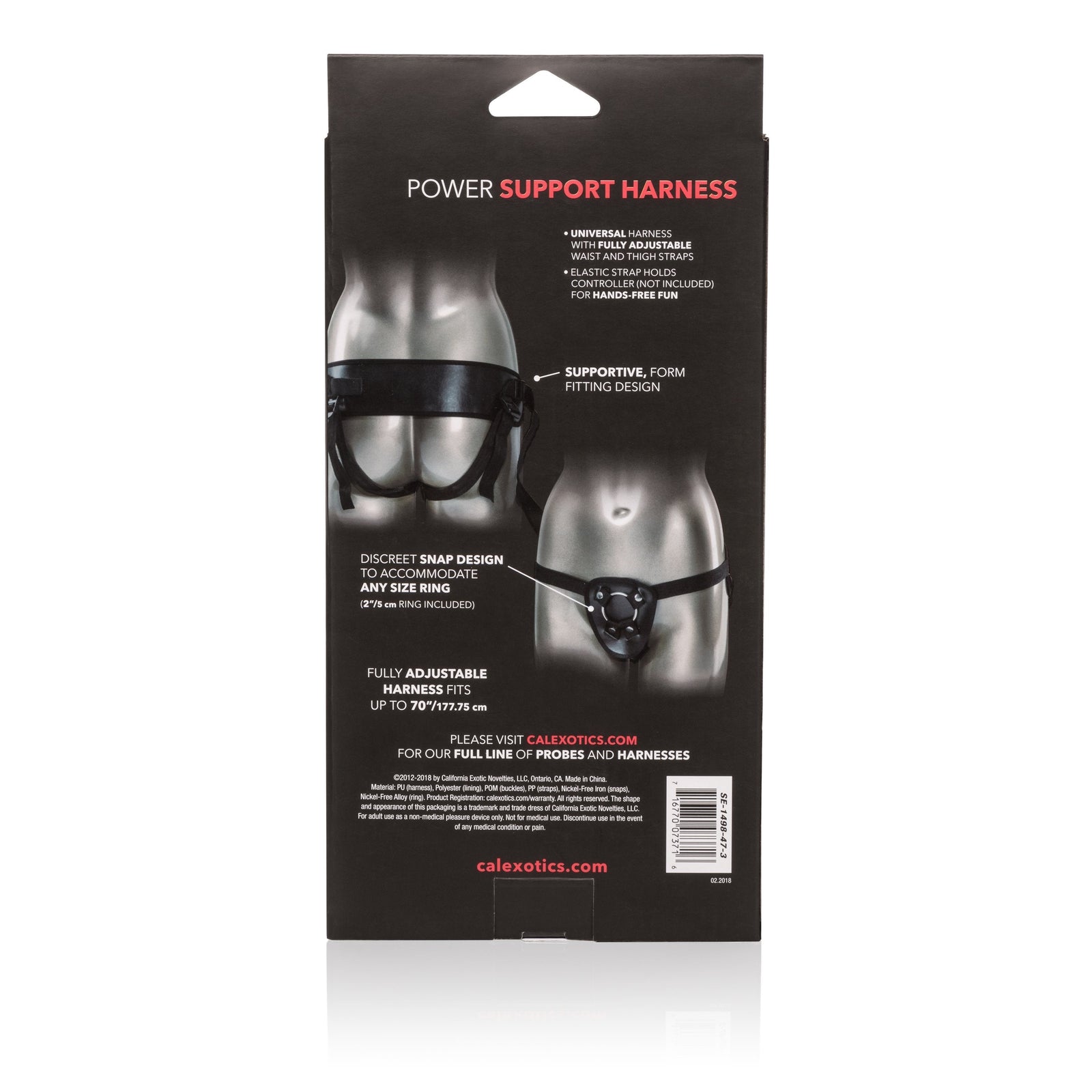 California Exotics - Universal Love Rider Power Support Harness (Black) - Strap On w/o Dildo Durio.sg