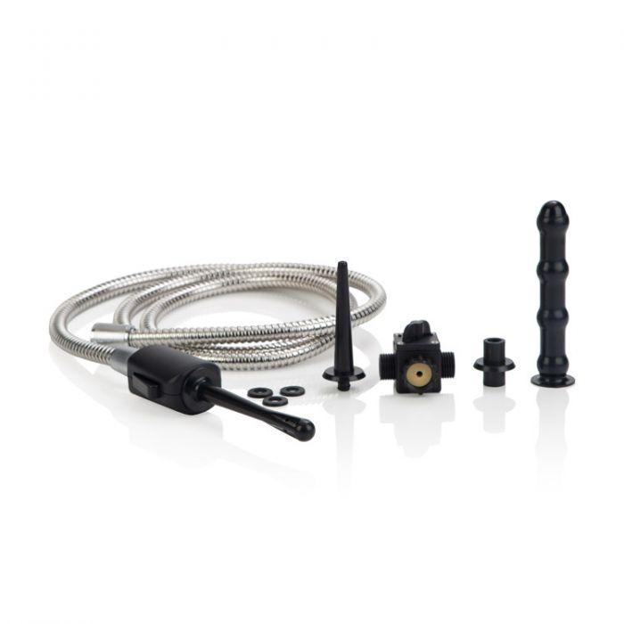 California Exotics - Universal Water Works System (Black) - Anal Douche (Non Vibration) Durio.sg