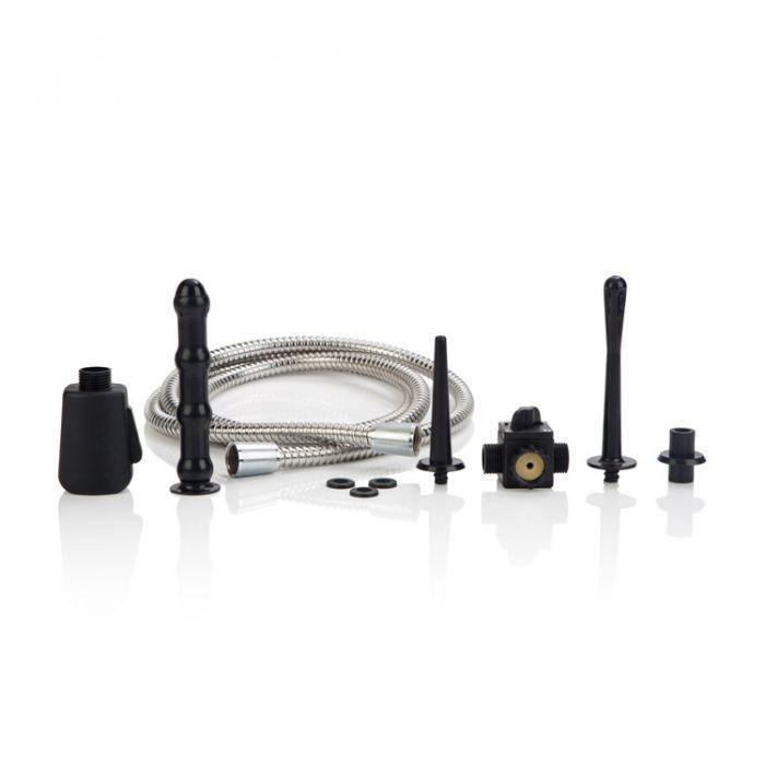 California Exotics - Universal Water Works System (Black) - Anal Douche (Non Vibration) Durio.sg