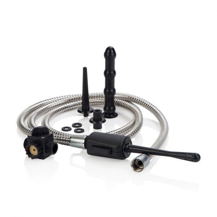 California Exotics - Universal Water Works System (Black) - Anal Douche (Non Vibration) Durio.sg