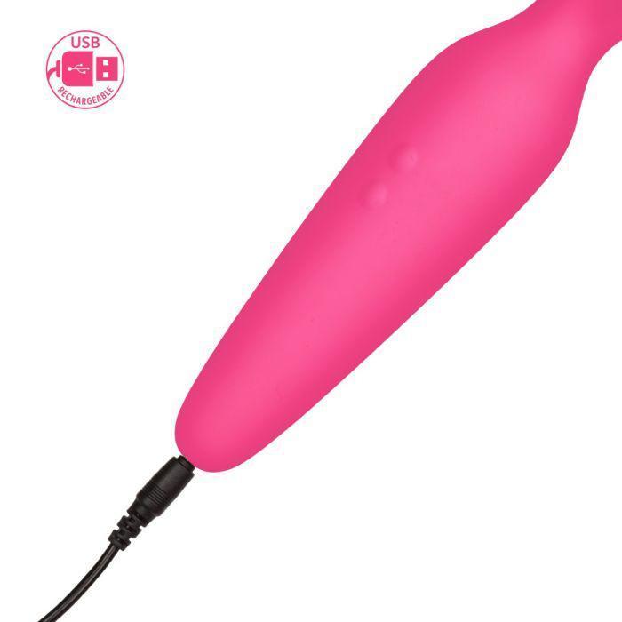 California Exotics - Utopia Rechargeable Vibrating Massage Wand (Pink) - Wand Massagers (Vibration) Rechargeable Durio.sg