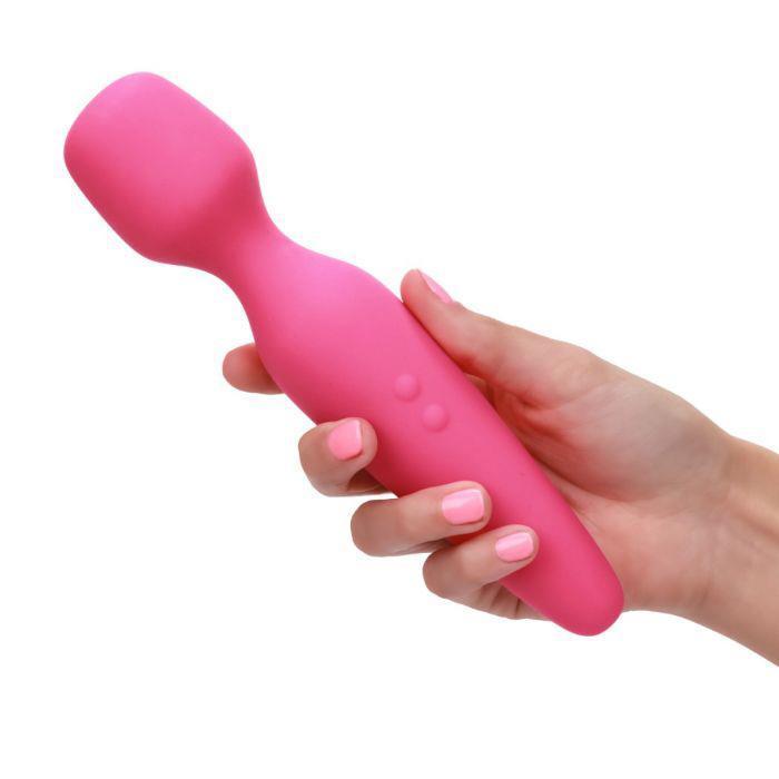 California Exotics - Utopia Rechargeable Vibrating Massage Wand (Pink) - Wand Massagers (Vibration) Rechargeable Durio.sg