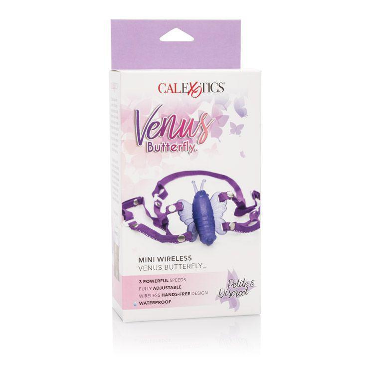 California Exotics - Venus Butterfly Mini Wireless Clit Massager (Purple) - Clit Massager (Vibration) Non Rechargeable Durio.sg