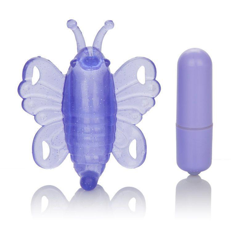 California Exotics - Venus Butterfly Mini Wireless Clit Massager (Purple) - Clit Massager (Vibration) Non Rechargeable Durio.sg