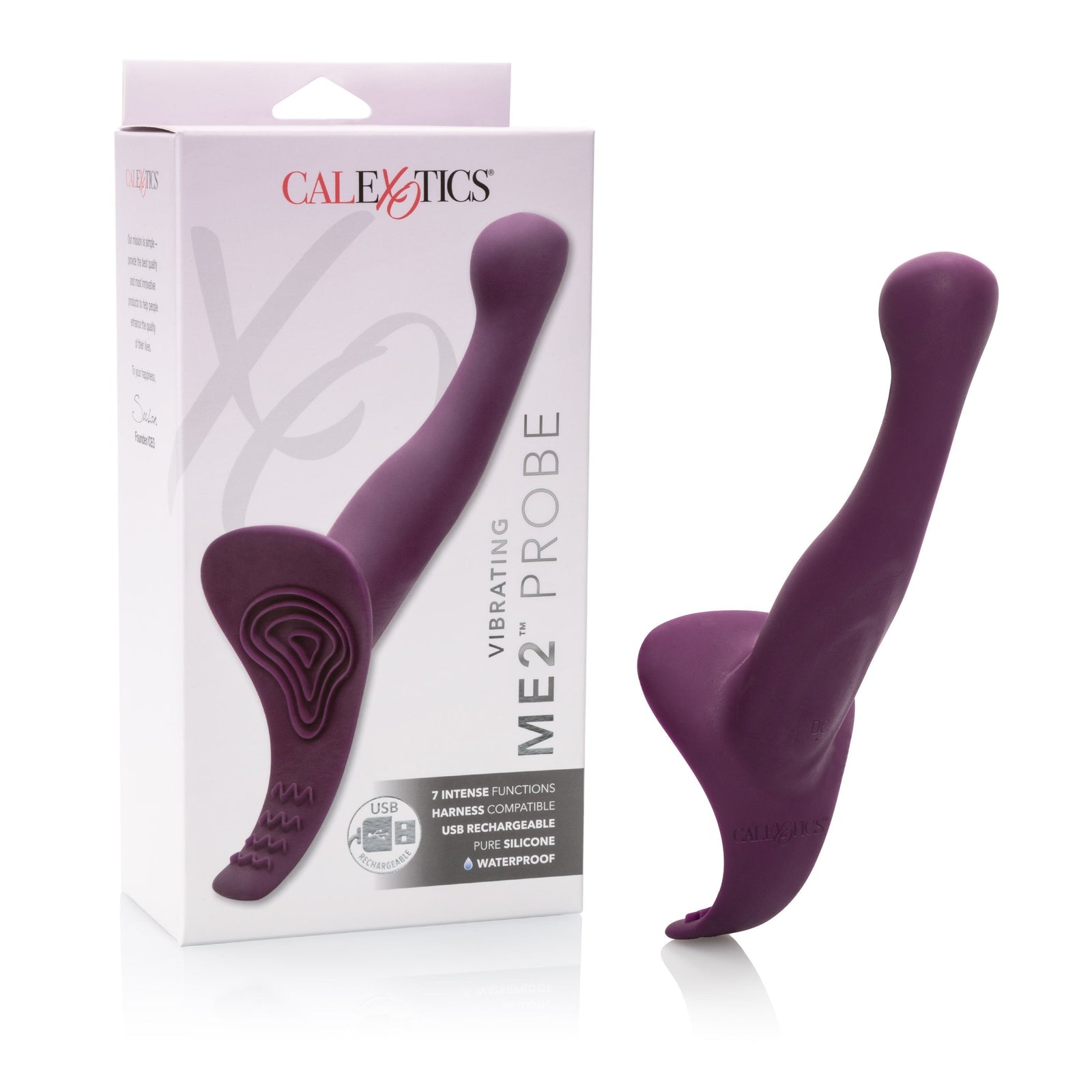 California Exotics - Vibrating ME2 Vibrating Probe Prostate Massager (Purple) - Prostate Massager (Vibration) Rechargeable Durio.sg