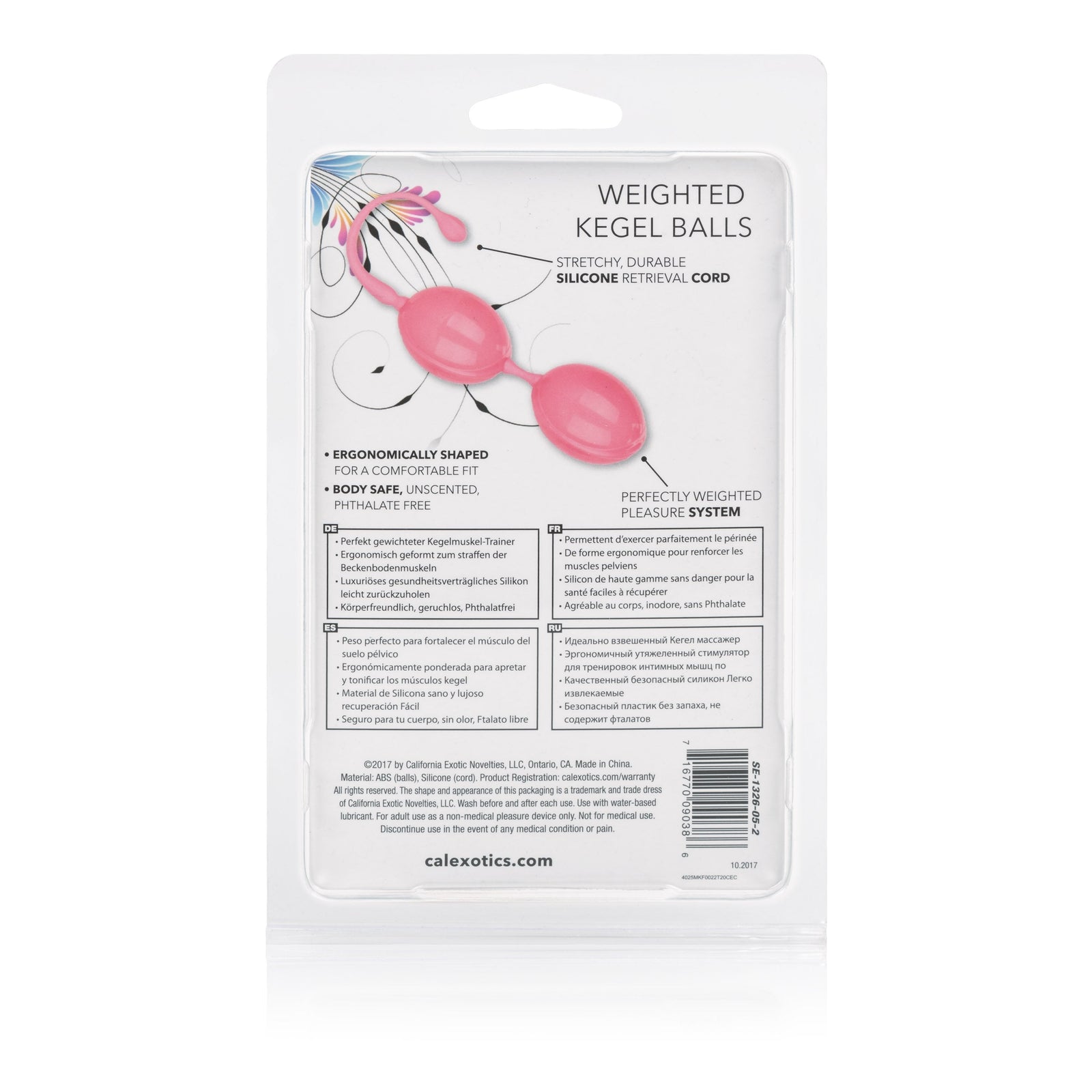 California Exotics - Weighted Kegel Balls (Pink) - Kegel Balls (Non Vibration) Durio.sg