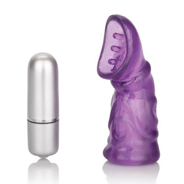 California Exotics - Wireless Pussy Pleaser Clit Climaxer (Purple) - Remote Control Dildo w/o Suction Cup (Vibration) Rechargeable Durio.sg