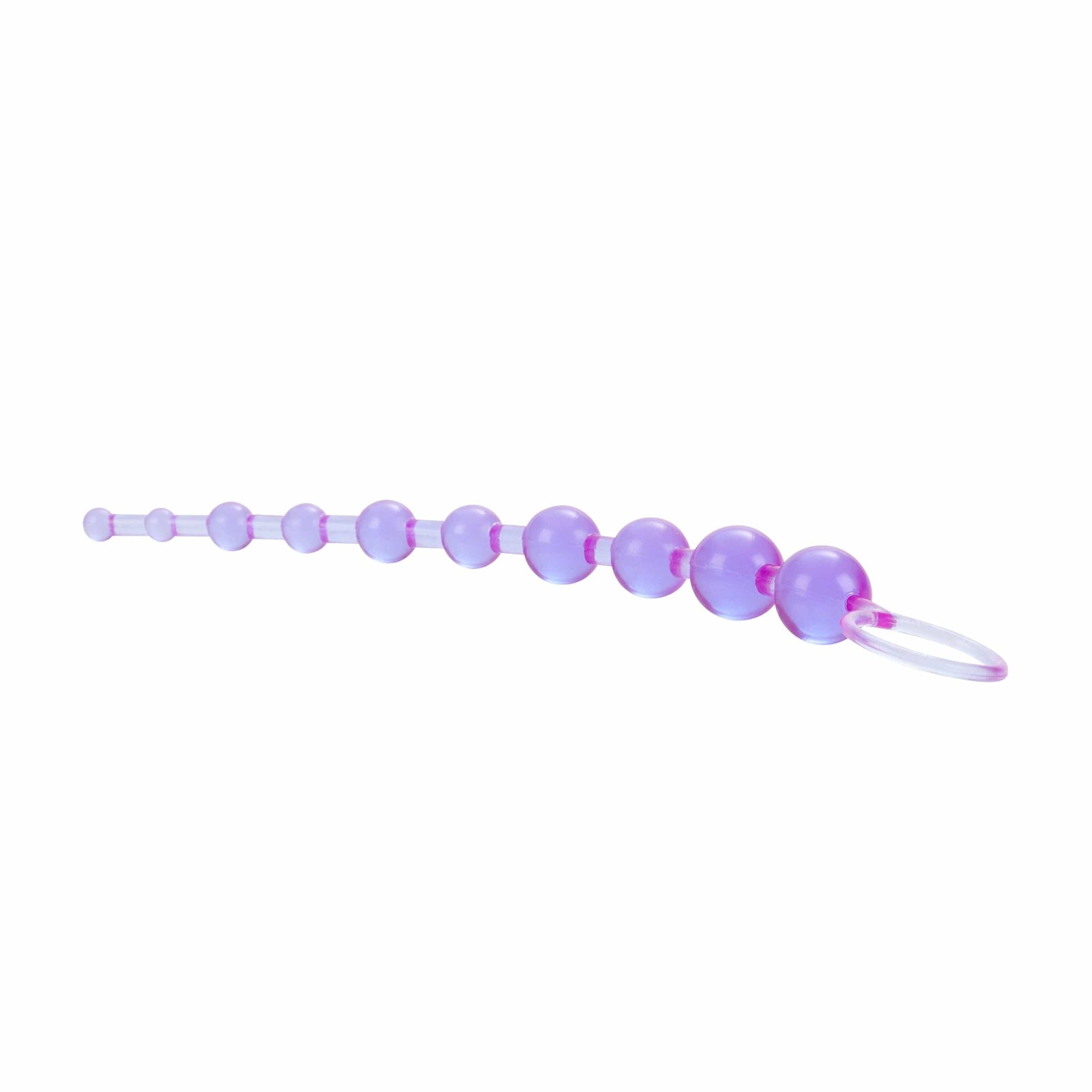 California Exotics - X 10 Beads Vibrating Anal Beads (Purple) - Anal Beads (Non Vibration) Durio.sg