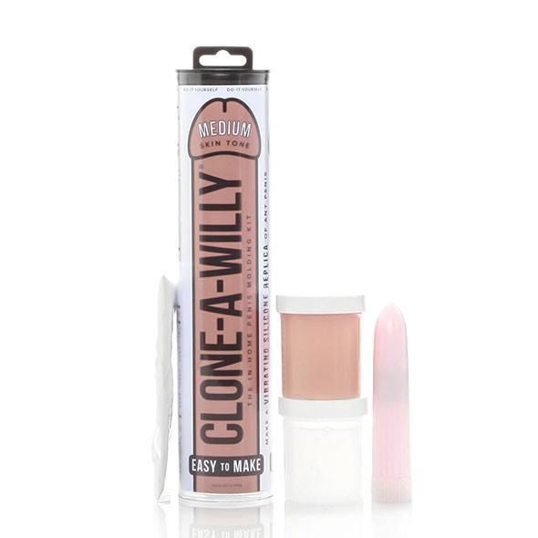 Clone A Willy - Vibrating Penis Molding Kit (Medium Tone) - Clone Dildo (Vibration) Non Rechargeable Durio.sg