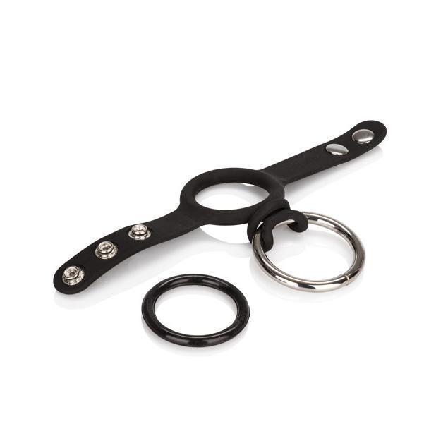 Colt - Enhancer Set (Black) - Silicone Cock Cage (Non Vibration) Durio.sg