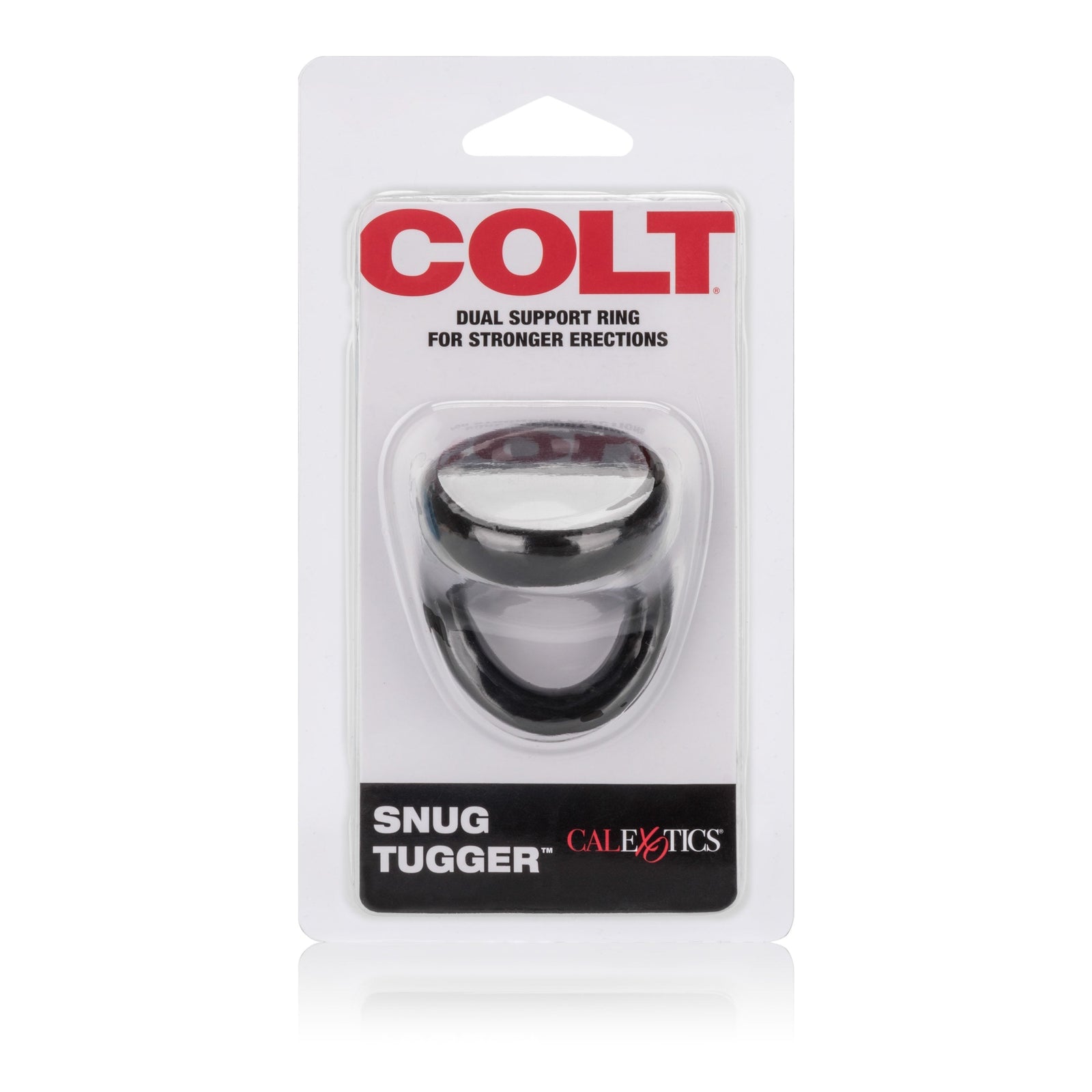 Colt - Snug Tugger Cock Ring (Black) - Rubber Cock Ring (Non Vibration) Durio.sg
