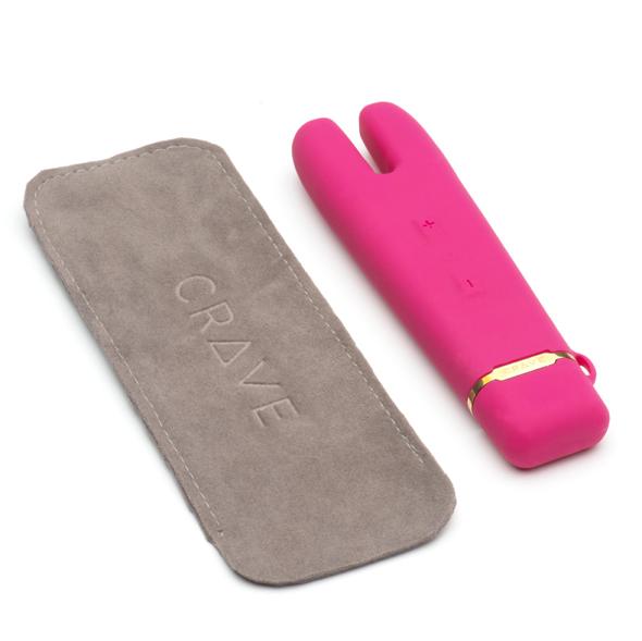 Crave - Duet Flex Vibrator (Pink) - Discreet Toys Durio.sg