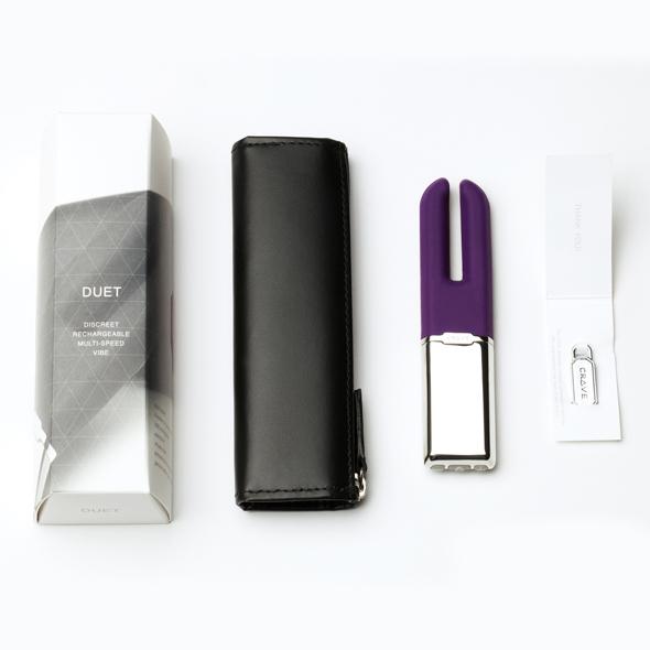 Crave - Duet Vibrator (Purple) - Discreet Toys Durio.sg