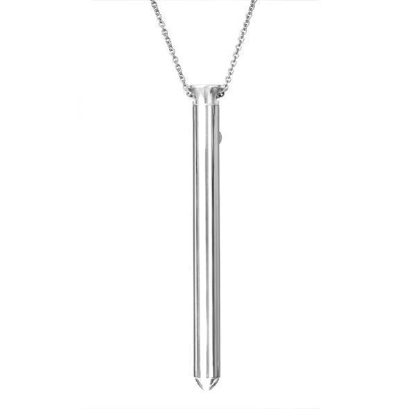 Crave - Vesper Vibrator Necklace (Silver) - Discreet Toys Durio.sg