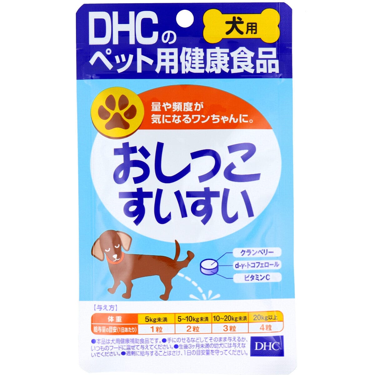 DHC - Urinal Tract SuiSui Health Food Supplement for Pet Dogs (60 Tablets) - Pet Dog Supplements Durio.sg