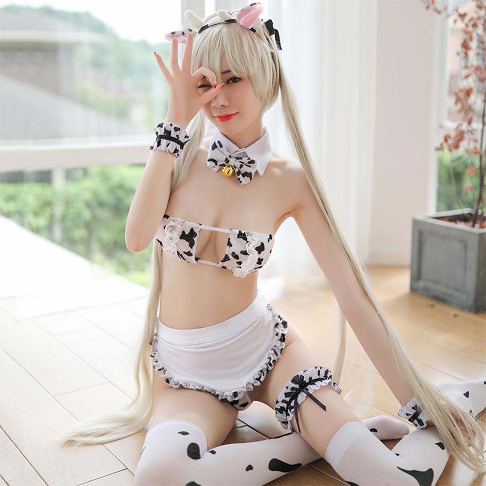 Day Dream - Moo Cow Costume Set (White) - Costumes Durio.sg