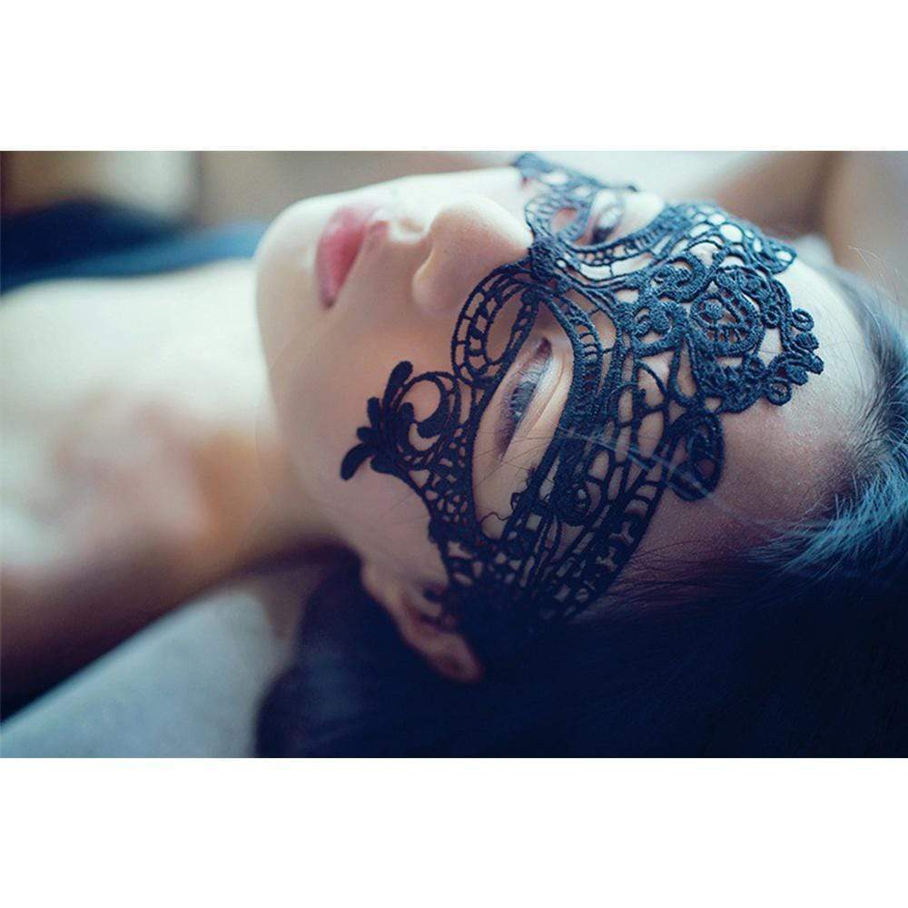 Day Dream - Starfire Inspiring Gothic Eye Mask (Black) - Mask (Non blinded) Durio.sg