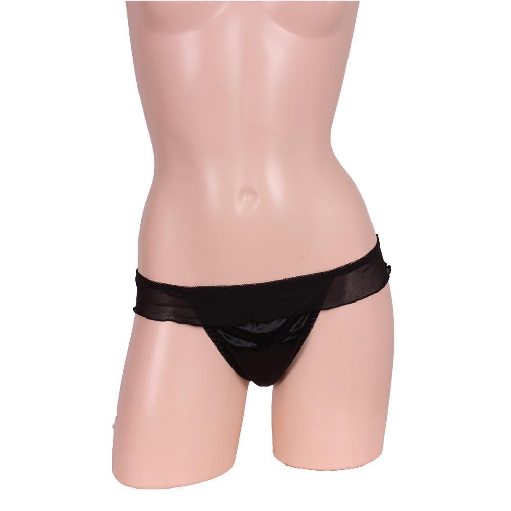 Day Dream - Starfire Luxury Back Ribbon T Back Lingerie (Black) - Panties Durio.sg