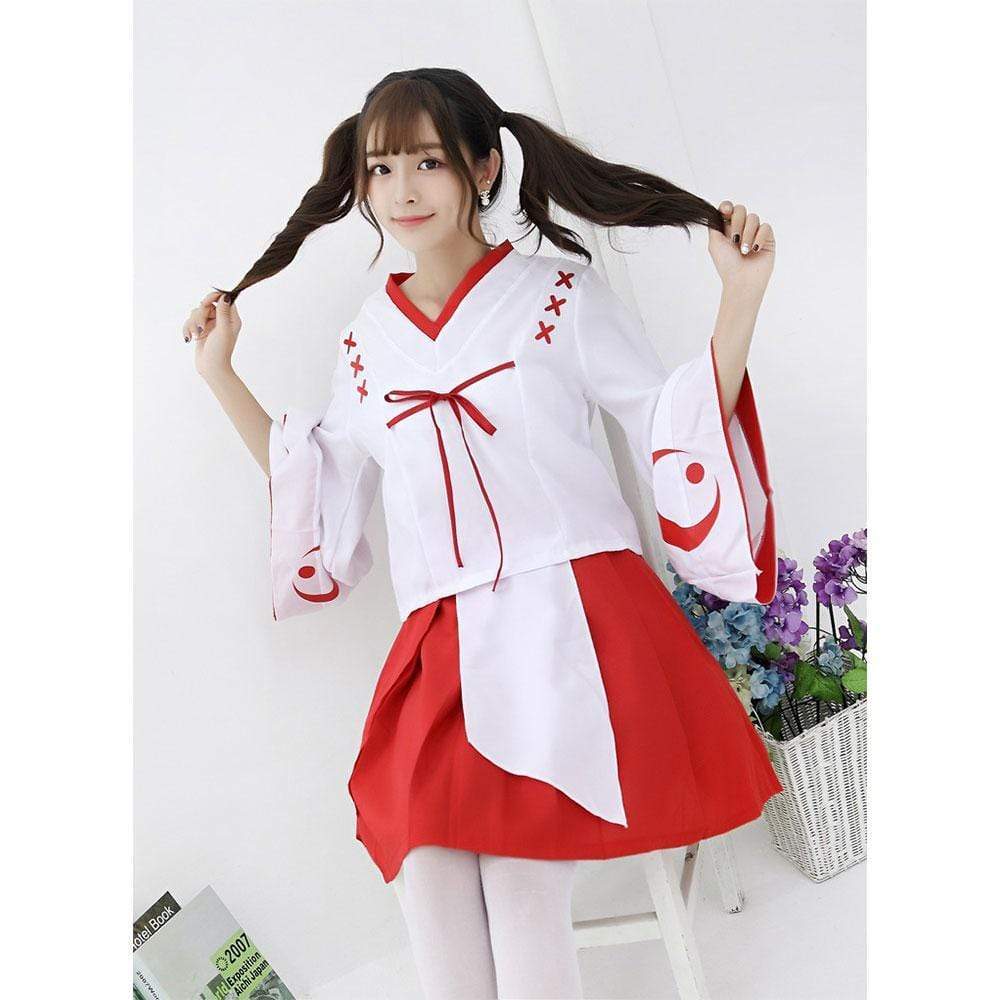Daydream - A Shrine Maiden Costume (Multi Colour) - Costumes Durio.sg